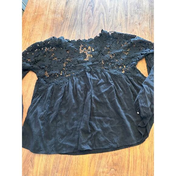 sz M - Free People lace tunic top - Picture 1 of 3